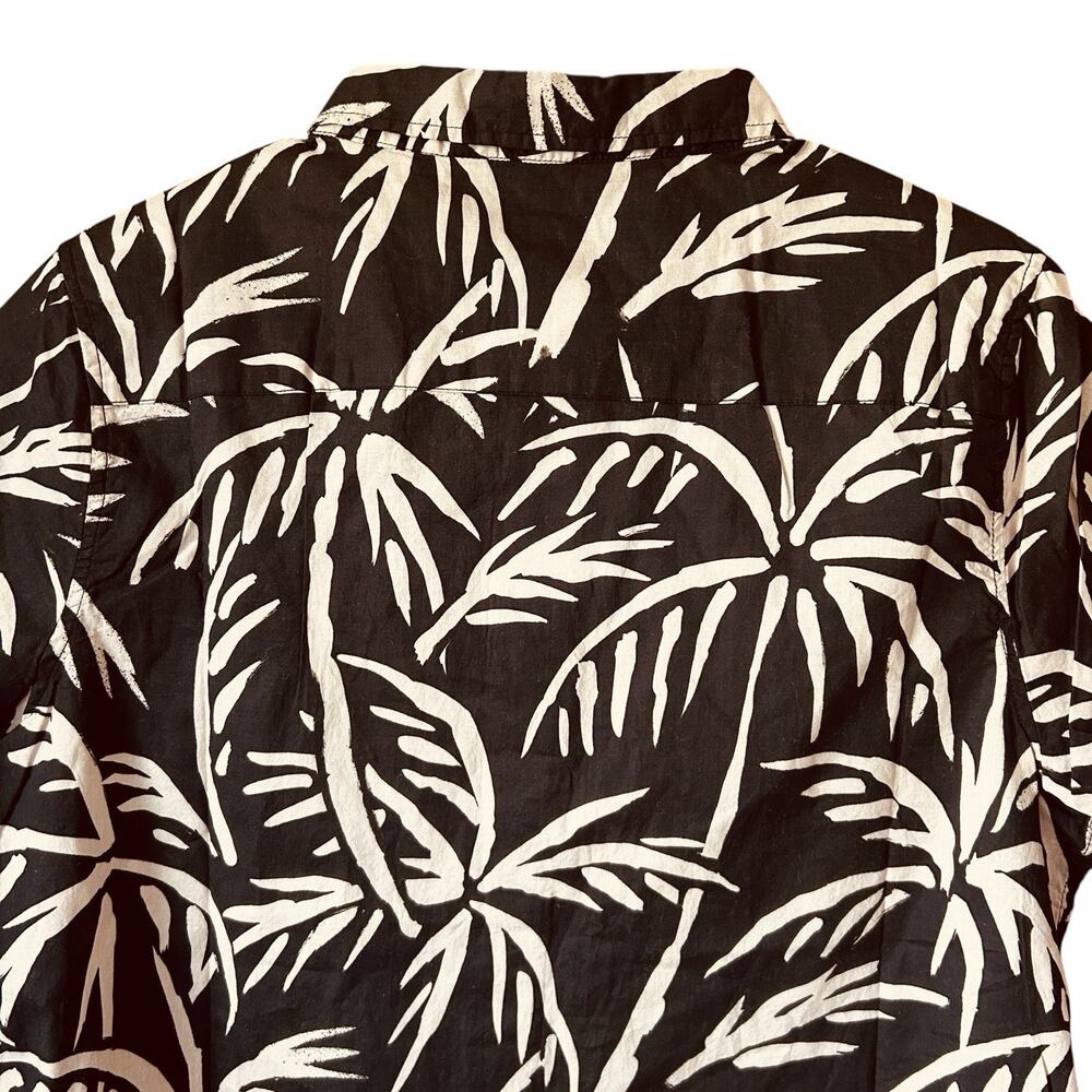 Banks Journal Men’s Black Grove Tropical Palm Print Button Up Casual Shirt Sz. S - Picture 6 of 13